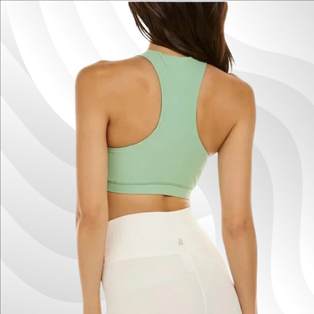 2/$50 WeWoreWhat Solid Green Racerback Bra Size S | Sporty & Stylish - Picture 2 of 8